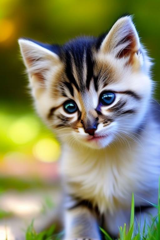 котенок сидит на приеме у ветеринарного врача